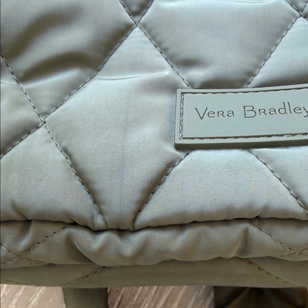 Vera Bradley Olive Quilted Backpack and Wristlet Set - Picture 6 of 15